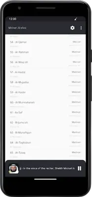 Alafasy Quran without Internet android App screenshot 0